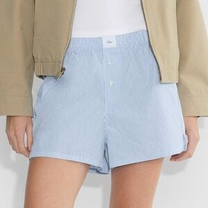 Aritzia Tna Dally Poplin Boxer Short